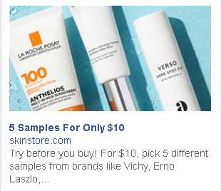SkinStore 中樣任選五個$10含郵免運
