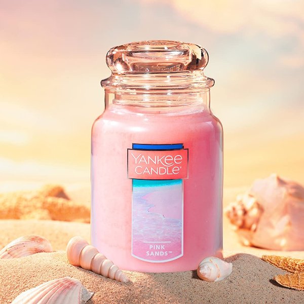 Large Jar Candle Pink Sands