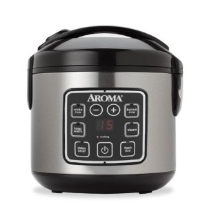 Aroma 8 Cup Programmable Rice Cooker & Steamer, 3 Piece Set