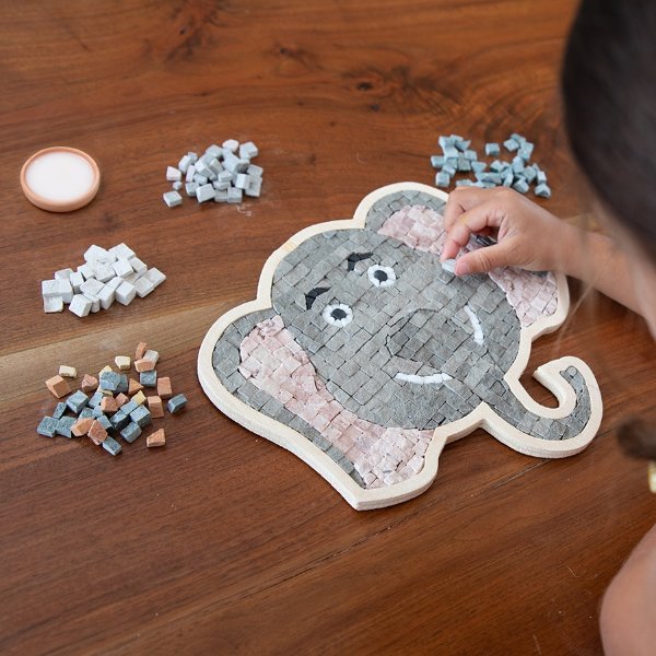 Make A Real Mosaic - Elephant - Best Arts & Crafts for Ages 8 to 12