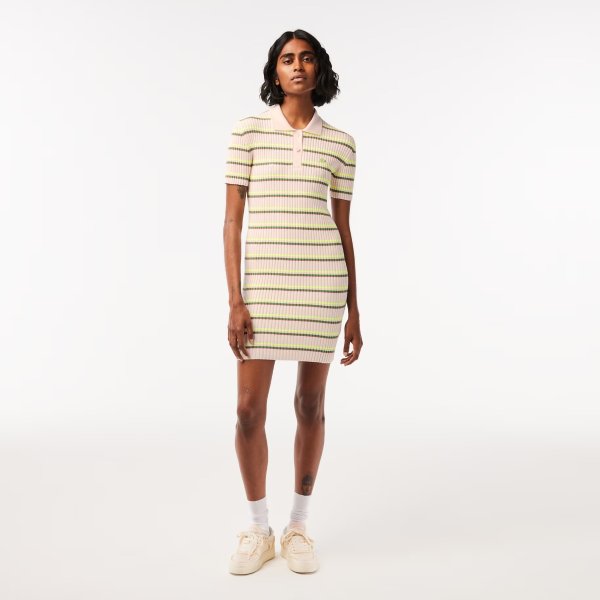 Women’s French Made Striped Polo Dress