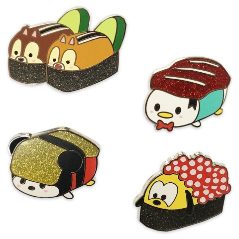 DisneyMickey Mouse and Friends Sushi Flair Pin Set | shopDisney