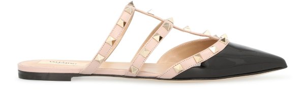 Rockstud mules with straps