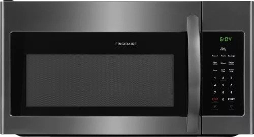 Frigidaire FFMV1645TD 30 Inch Over the Range Microwave with Multi-Stage Cooking, Fits-More™ Capacity, LED Lighting, One-Touch Controls, Auto-Reheat and Two Speed Ventilation: Black Stainless Steel