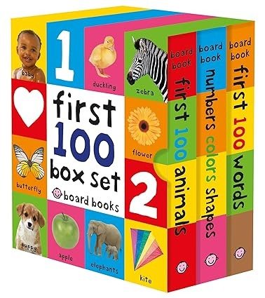童书 First 100 Board Book Box Set (3 books)