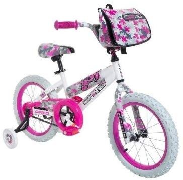 8054-65TJ Decoy Girls Camo Bike, 16-Inch, White/Pink/Black