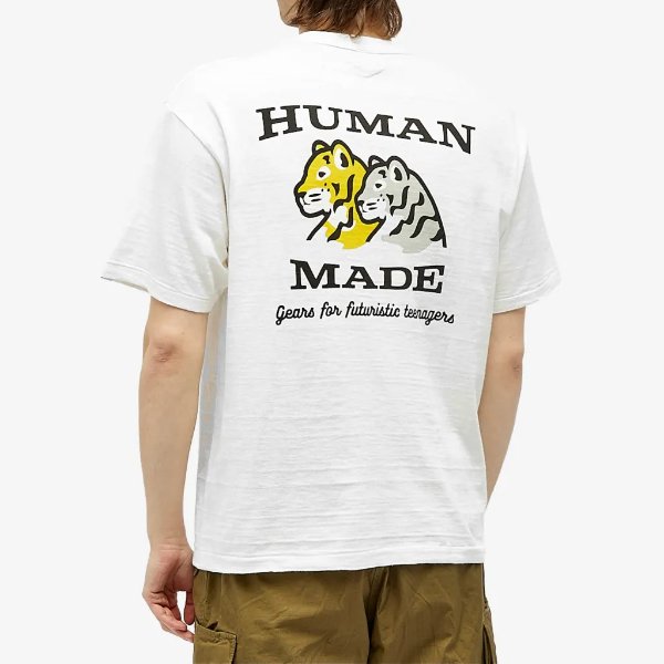 Human Made Tiger Pocket T-ShirtWhite