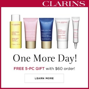 With Any Order Over $60 @ Clarins