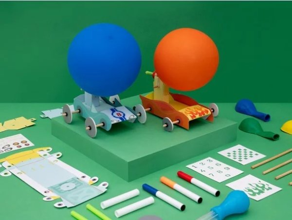 气球动力车，适合年龄 5-8