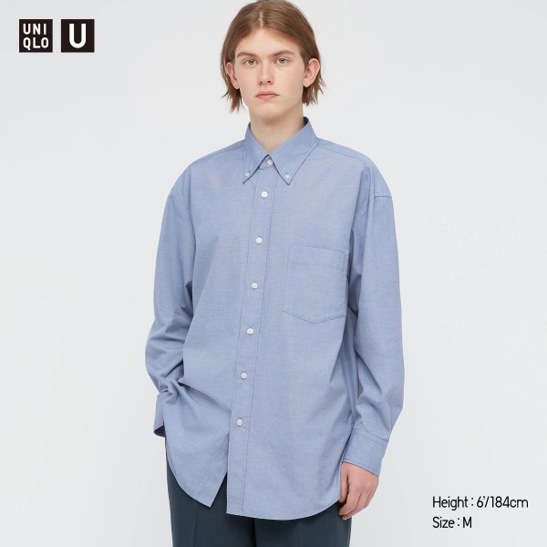 MEN U WIDE-FIT LONG-SLEEVE SHIRT