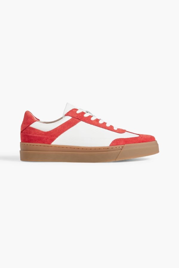 Gina leather and suede sneakers