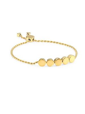- Sterling Silver & 18K Gold Friendship Chain Bracelet