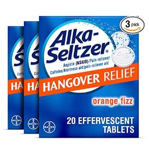 Alka-Seltzer 解酒泡腾片 60片，宿醉缓解