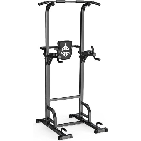 Sportsroyals Power Tower Dip Station Pull Up Bar for Home Gym Strength Training Workout Equipment