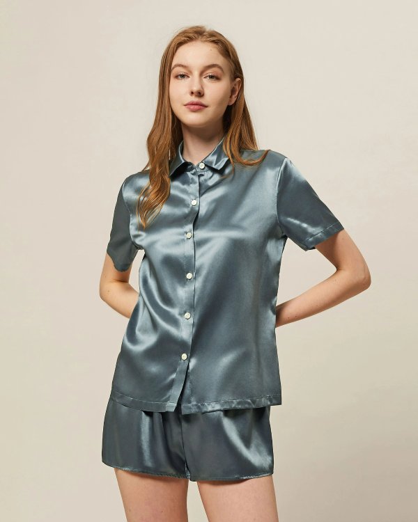Phoebe Washable Silk Short Pajama Set