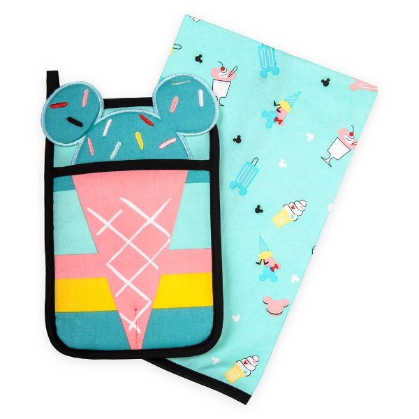 Mickey and Minnie Mouse Pot Holder and Kitchen Towel Set – Disney Eats | shopDisney