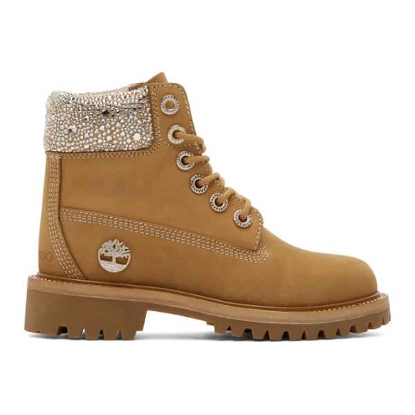 Beige Timberland Edition Lace-Up Boots