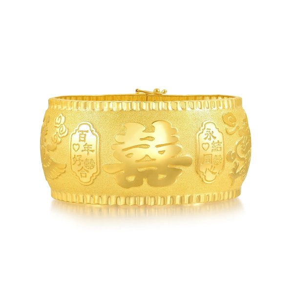 Chinese Wedding Collection 999.9 Gold Bangle - 93447K | Chow Sang Sang Jewellery