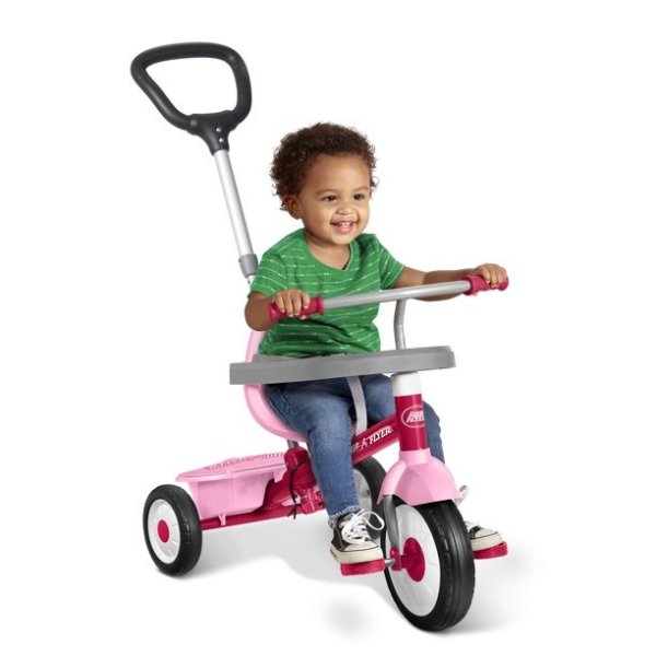 , 3-in-1 Stroll 'n Trike, 3 Stages Grows with Child, Pink