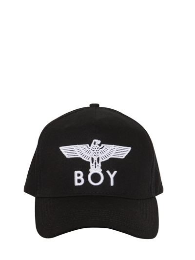 LOGO EMBROIDERED CANVAS HAT