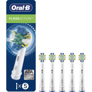 Oral B Floss Action Replacement Brush Heads, 5 Count