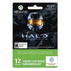 Microsoft - Xbox Live 12+1 Month Gold Membership - Halo: Master Chief Collection