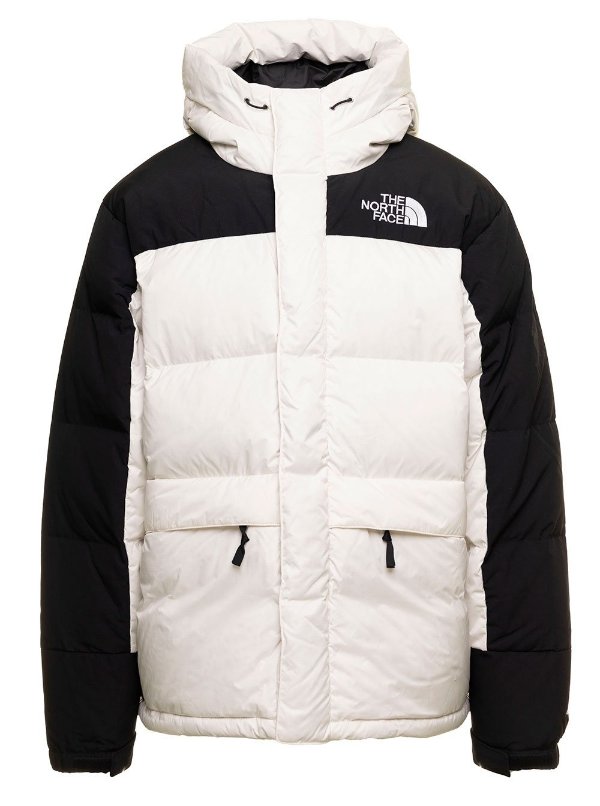 Logo Embroidered Zipped Puffer Jacket