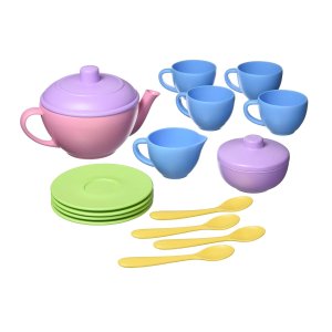 Green Toys Tea Set, Pink 4C - 17 Piece
