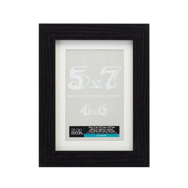 Black Belmont Frame With Mat By Studio Decor®