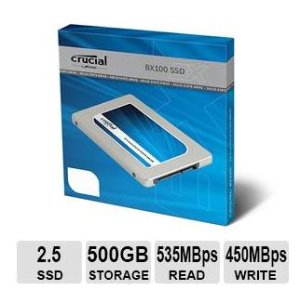 Crucial BX100 500GB SATA 2.5" SSD CT500BX100SSD1