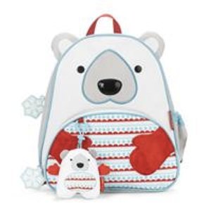 op Zoo Winter Backpack & Plush Set - Polar Bear