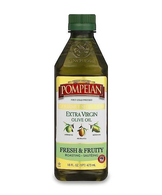Gourmet Selection Extra Virgin Olive Oil, First Cold Pressed, Fresh & Fruity Flavor, Perfect for Roasting & Sauteing, 16 FL. OZ.