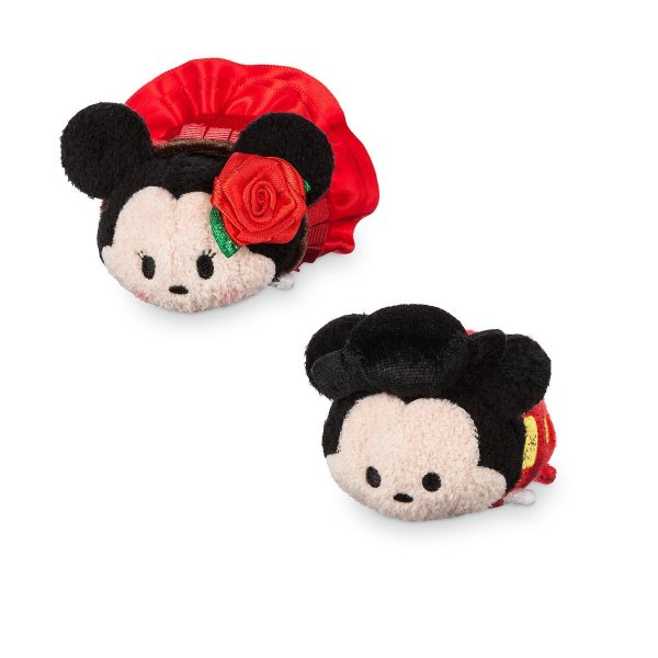 Mickey and Minnie Mouse ''Tsum Tsum'' Plush Set - Mini - 3 1/2'' - Spain
