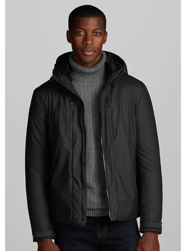 1905 Collection Tailored Fit Hooded Jacket CLEARANCE - All Clearance | Jos A Bank