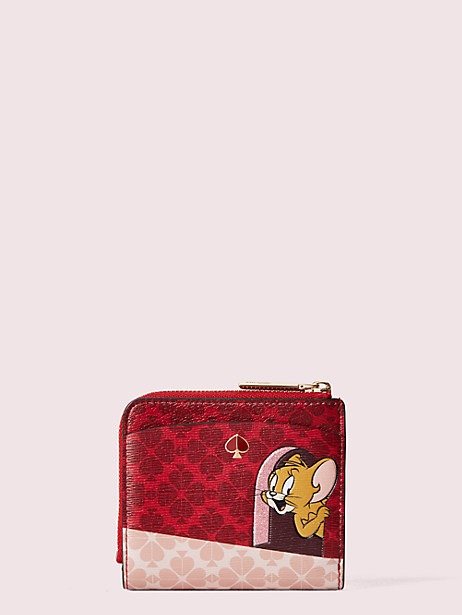 kate spade new york x tom & jerry small bifold wallet