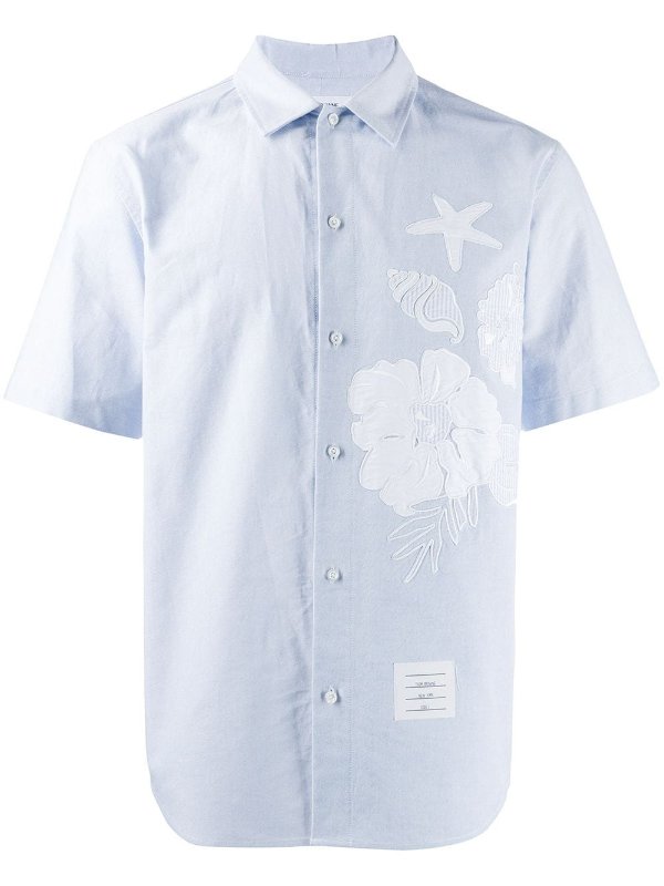 ocean floor applique shirt