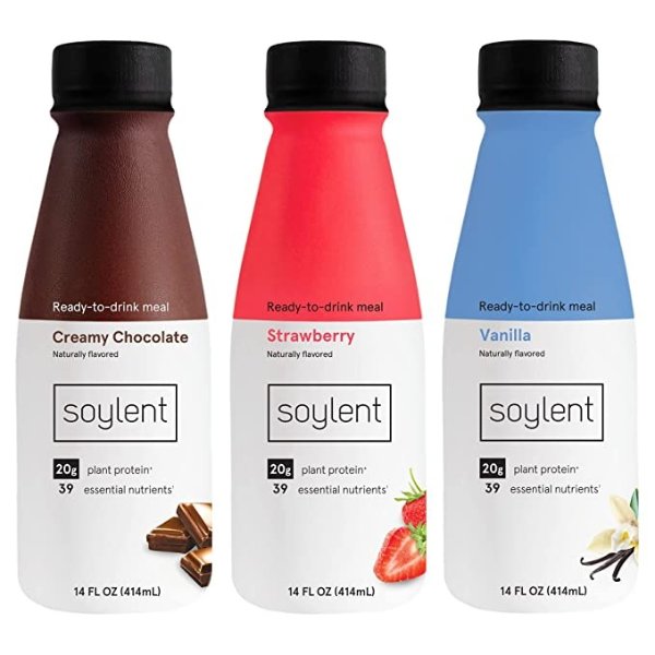 Complete Nutrition Gluten-Free Vegan Protein Meal Replacement Shake Neopolitan Variety Pack, 14 Oz, 12 Pack