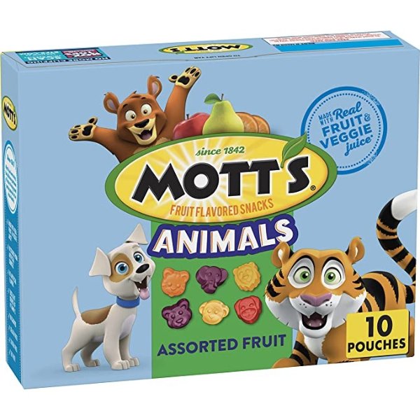 Mott's 什锦口味水果动物软糖40包