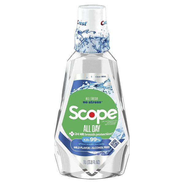 Crest Scope All Day Mouthwash Alcohol Free