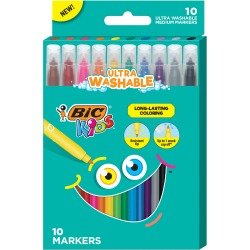 ® Kids Coloring Markers, Assorted Colors, Pack Of 10 Markers Item # 6492228