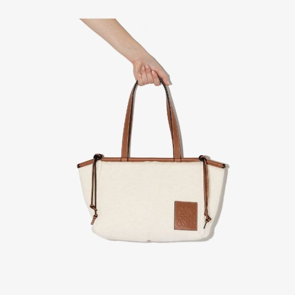 white Cushion canvas tote bag | Browns