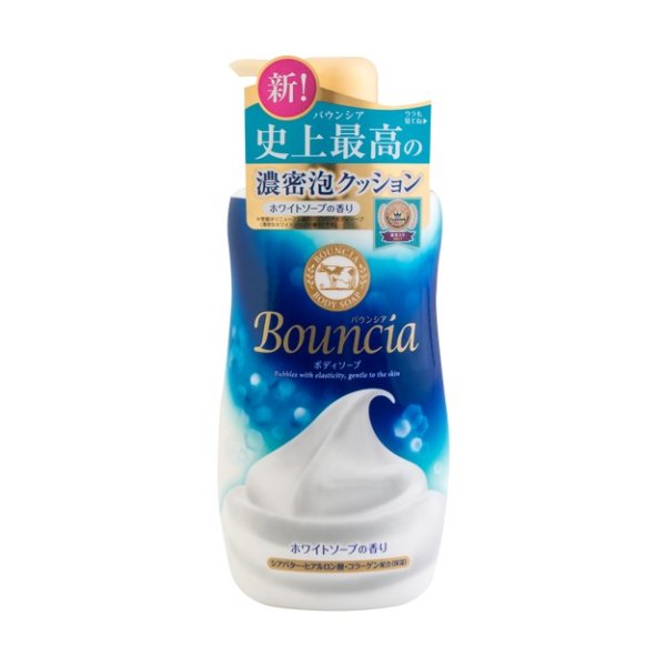 日本COW牛乳石鹼共进社 BOUNCIA浓密泡沫沐浴乳 牛奶花香 500ml COSME大赏第一位 - 亚米