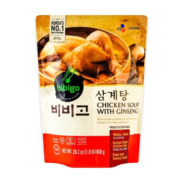 CJ Korean Traditional Chicken Soup Stew with Ginseng 800g