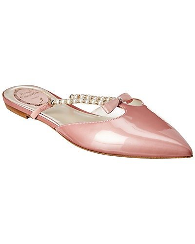 Eliza 粉色漆皮穆勒鞋