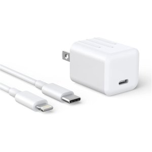 YOKERSU iPhone 20W PD Wall Charger w/ MFi C2L Cable