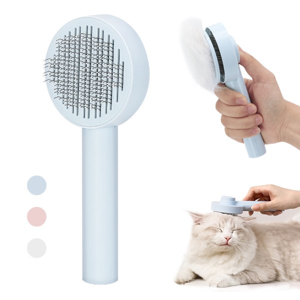 4.95US $ 20% OFF|Cat Brush Dog Comb Hair Removes Pet Self Cleaning Slicker Brush Comb For Dogs Cats Long Hair Cleaning Pet Grooming Supplies| | - AliExpress