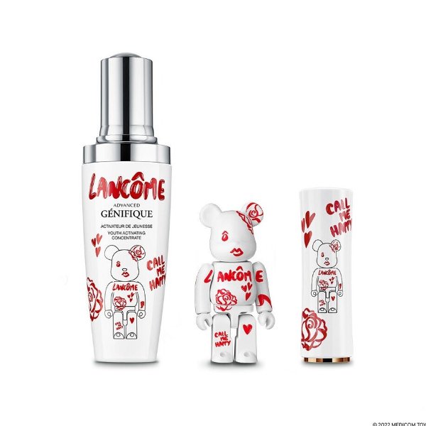 Bearbrick x Advanced Genifique Serum & L'Absolu Lipstick 299 Bundle - Lancome