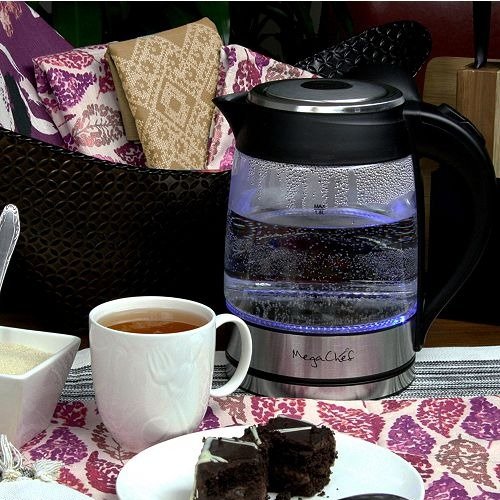1.8Lt. Glass Body and Stainless Steel Electric Tea Kettle