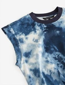 SLEEVELESS TIE DYE TOP, Printed Top for Women | A|X Online Store