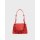 Red Chunky Chain Link Small Shoulder Bag